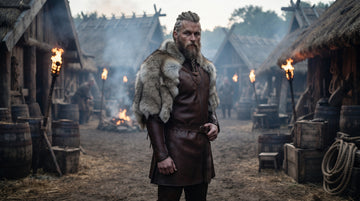 Men's Viking Leather Tunic | Viking Dress | Viking Costume | Viking Armor | Norse Warrior Outfit | Medieval Leather LARP Cosplay