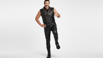 Men’s Black PU Leather Vest with Red Zips & Spiked Collar – Bold Edge Design