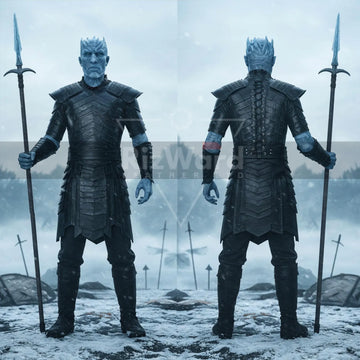 Handmade White Walker Leather Armor Suit - LARP Fantasy Armour Set - Medieval Gothic Warrior Armor - Rouge Night Commander Armour Costume