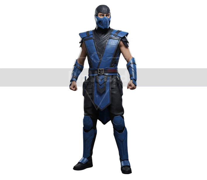 Handmade Mortal Kombat Sub-Zero Armor Set - Leather Ninja Costume for Cosplay - Samurai Hunter LARP Armour Suit - Mortal Kombat Armor