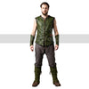 Exclusive Elven Ranger Leather Vest – Handcrafted Green Fantasy Armor - Renaissance Fair Elf Medieval Vest - Viking Jerkin Cosplay Costume