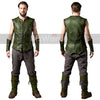 Exclusive Elven Ranger Leather Vest – Handcrafted Green Fantasy Armor - Renaissance Fair Elf Medieval Vest - Viking Jerkin Cosplay Costume