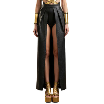 Cleopatra Leather Roleplay Costume - Sexy Cleopatra Adult Costume - Seductive Egyptian Goddess Dress - Pharaoh Queen Sexy Roleplay Costume