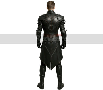 Handcrafted Dark Warlord Leather Armor - Rouge Viking Armour with Bracers - Medieval Gothic Armour - Samurai Knight Armor - Ren Fair Costume