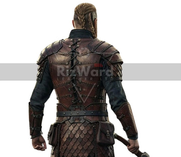 Handmade Leather Viking Armor - LARP Cosplay Warrior Armor - Medieval Rogue Warrior Costume for Cosplay - Ren Fair Leather Knight Armor