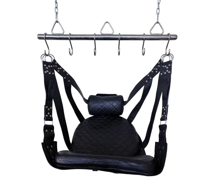 Quilted Leather Sex Swing for Couples Sex Play | Adult Sex Sling | Kinky Sex Furniture | BDSM Adult Sex Sling Hammock | Quilted Sex Swing