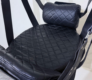 Quilted Leather Sex Swing for Couples Sex Play | Adult Sex Sling | Kinky Sex Furniture | BDSM Adult Sex Sling Hammock | Quilted Sex Swing