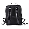 Men's Crocodile Pattern Leather Backpack - Multi-Pocket Laptop Backpack, Office Travel & Business Bag