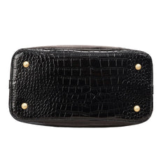 Women’s Crocodile Pattern Tote Handbag - Luxury Shoulder Bag with Top Handle, Large Capacity Work Purse