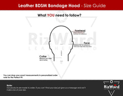 Total Lockdown Genuine Leather Bondage Face Mask