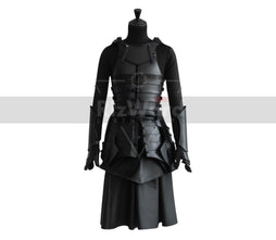 Handmade Black Leather Samurai Knight Armour - Leather Medieval Cosplay Chest Armor - Unisex Leather Viking Armor Costume Gifts - Armor Kilt