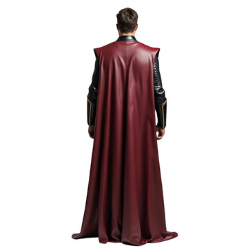 Marvel Superhero Inspired Leather Costume - God of Thunder Cape & Armour - Medieval Cosplay Cloak - LARP Festival Outfit - Renaissance Cloak