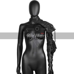 Pitch Black Medieval Winter Leather for Women Sexy Look