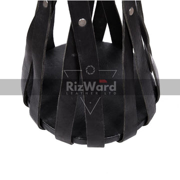 Unsuspendable Leather Cage for Total Lockdown
