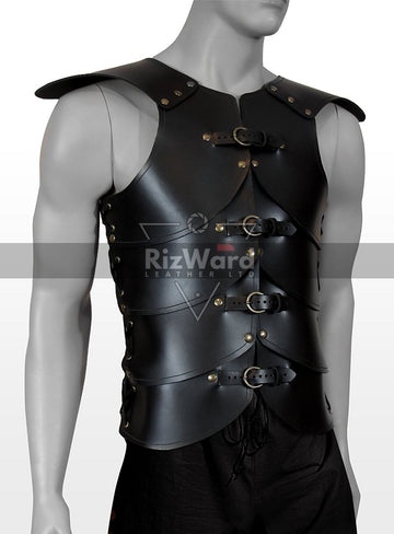 Steampunk Leather Warrior Armour Breastplate Spartacus