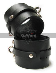 picture showing leather bondage cuff 