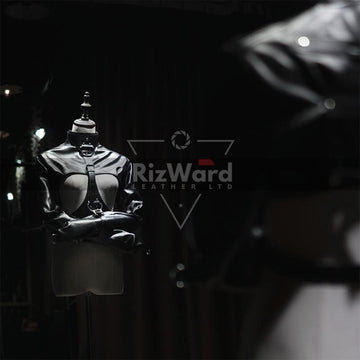 Women Open Breast Leather Bondage Cupless Straitjacket