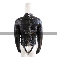 Robust BDSM Leather Strait Jacket for Men 100% Genuine Leather