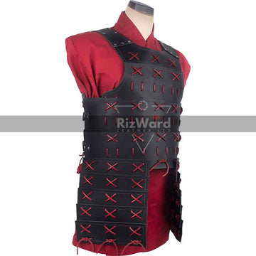 Steampunk Leather Samurai Armor Leather Shoulder with Buckle