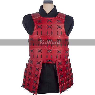 Steampunk Leather Samurai Armor Leather Shoulder with Buckle