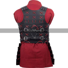 Steampunk Leather Samurai Armor Leather Shoulder with Buckle