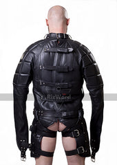 Straitjacket Top Restraint Costumes BDSM With Leather Lining