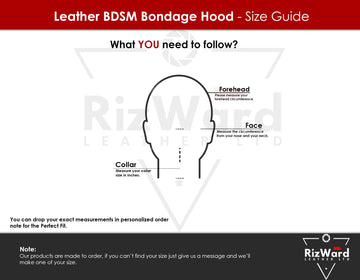A Person Wearing Open Mouth Leather Bondage Hood
